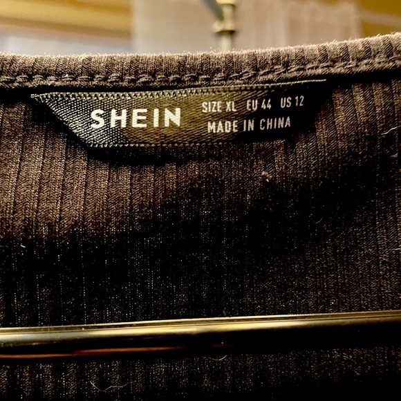 SHEIN XL Thong Ribbed Bodysuit - Picture 3 of 3